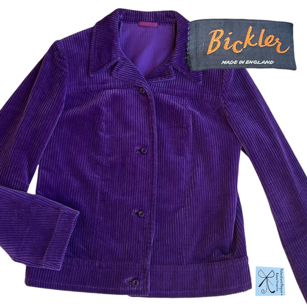 Bickler Corduroy Jacket Coat Sz S/M